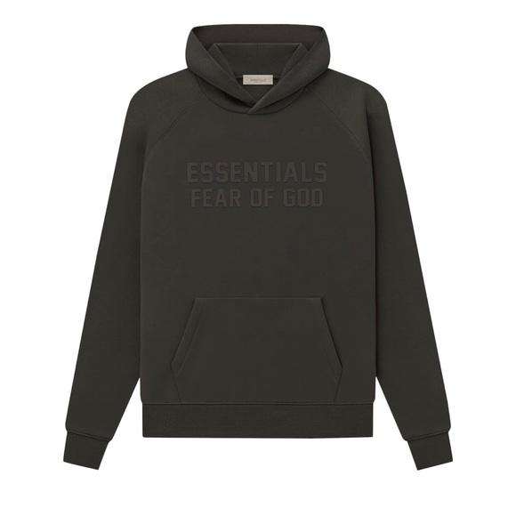 Essentials Other - Fear of God Essentials Off Black Hoodie Size Medium NWT